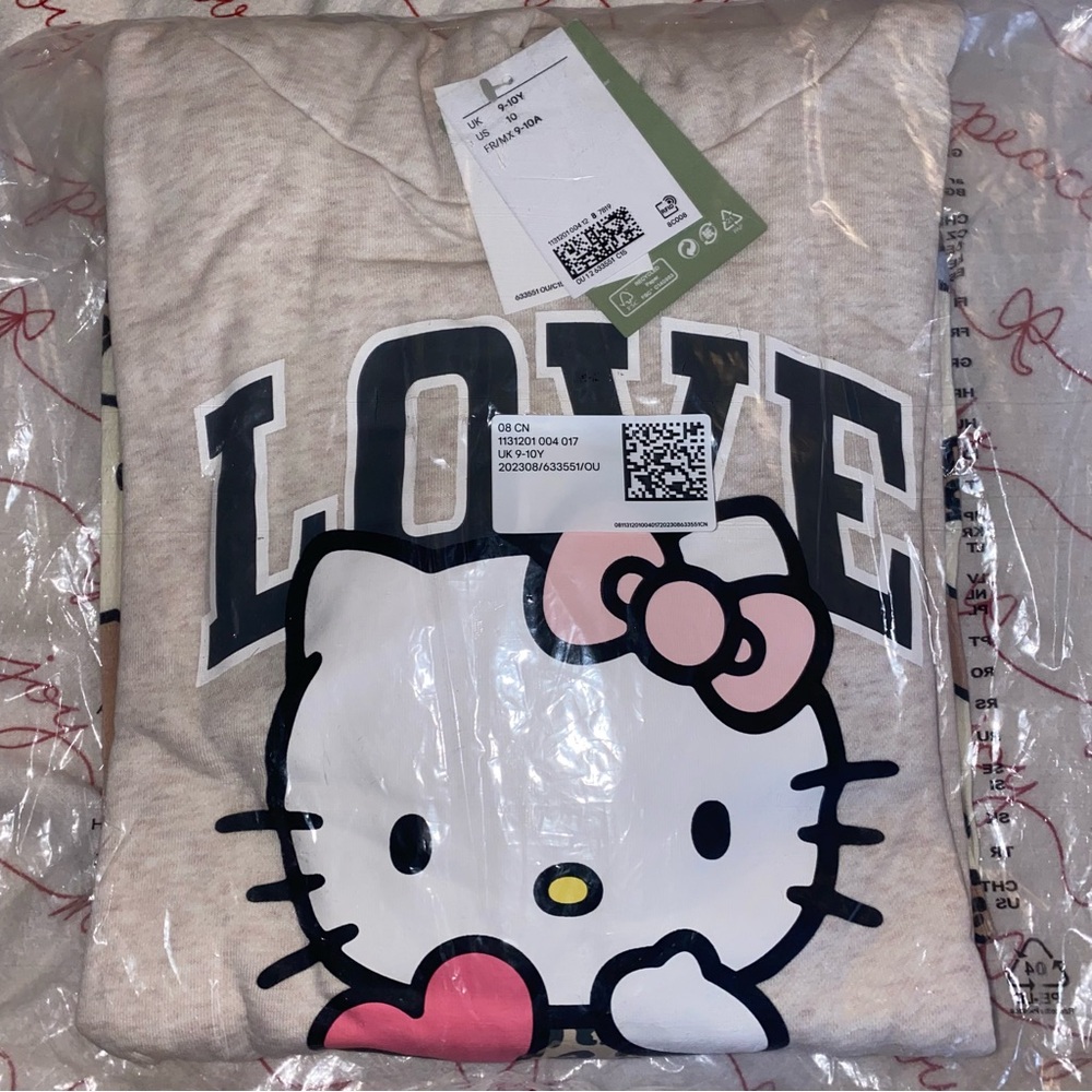 Hello Kitty H&M New Set hoodie and leggings size 9/10
